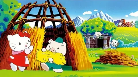 Anime: Hello Kitty, Mimmy and Dear Daniel in the Three Little Pigs