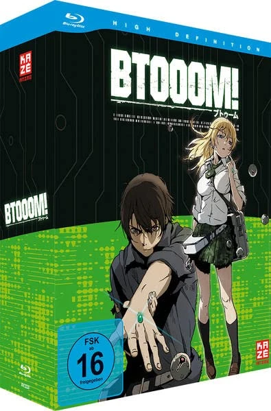 Btooom! - Vol. 1/4: Limited Edition [Blu-ray] + Sammelschuber