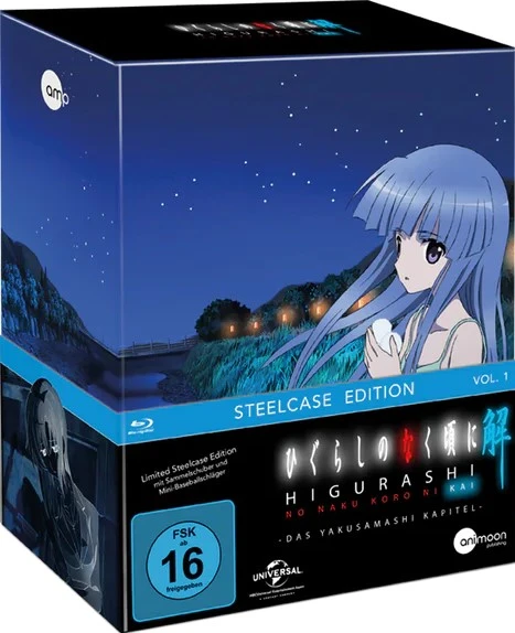 Higurashi no Naku Koro ni Kai - Vol. 1/5: Limited Steelcase Edition [Blu-ray] + Sammelschuber