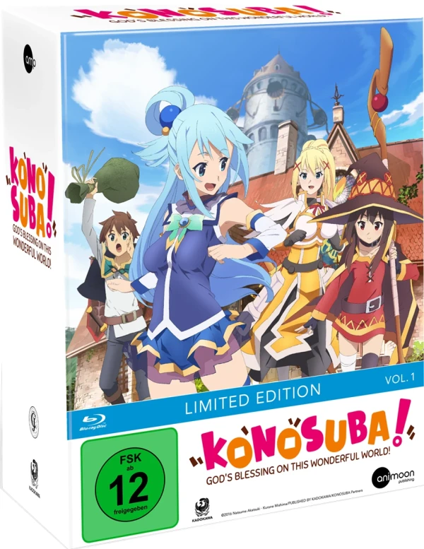 KonoSuba! God’s Blessing on This Wonderful World! Staffel 1 - Vol. 1/3: Limited Mediabook Edition [Blu-ray] + Sammelschuber
