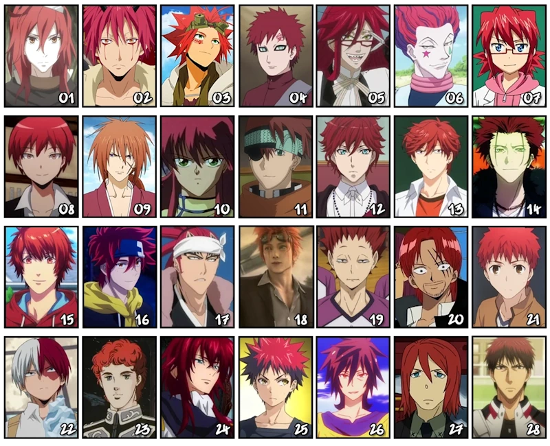 Which male redhead anime character do you like best?